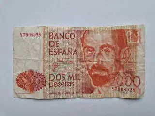 2000 Pesetas Spain 1980