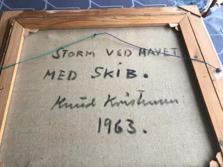 "Storm ved Havet med Skib" - Knud Kristensen