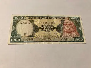 1000 Sucres Ecuador 1988