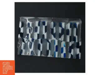 Glasplade med mønster (str. 19x12 cm)