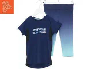 Træningssæt med T-shirt og Leggings fra Active Touch (str. 128)
