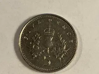 5 Pence England 2000