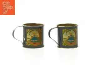 Vintage emaljekopper fra Irma (str. Ø. 4 cm)