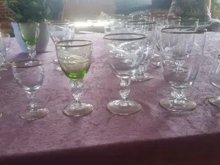 Glas, Lyngby Glas, Mågestel, med guldkan