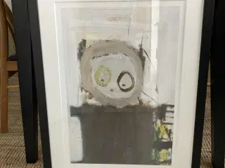 6 stk Povl Pava billeder i rammer