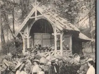 Viborg - Musikken spiller i Borgvold - Postkort - Brugt