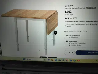 Klapbord fra Ikea.