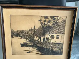 Køge Å Frode Sørensen- 50x40 cm 