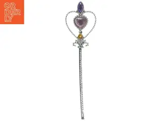 Tryllestav med hjerte og juveler (str. 26,5 cm)