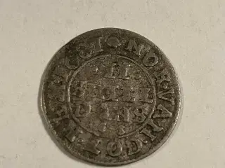 2 skilling 1681 Denmark