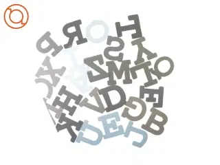 Kasse med bogstaver (str. 22 x 15 x 12 cm)