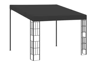 Vægmonteret pavillon 3x3 m stof antracitgrå