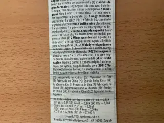 Kuglepen refill blå+sort