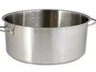 6 stk. Gryde lav 3,3 ltr diam 200 mm til induktion, el og gas