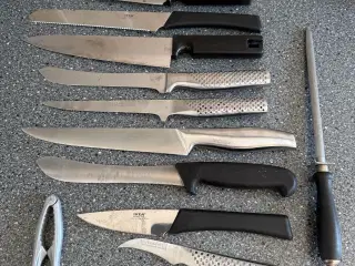 Knivsæt sælges samlet for 200 kr 