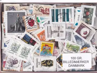 Danmark 100 g. Billedmærker Enkeltklip - Ny varer hjemkommet 25 - 08 - 2024