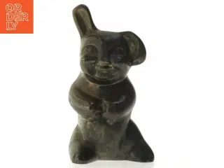 Gammel sparegris i form af figur (str. 14 cm)