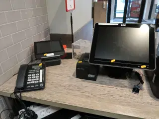 Kasseapparat CBE, bonprinter, pengeskuffe m.m.