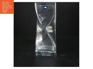 Glasvase med skulpturel form fra Leonardo (str. 25x9x10 cm)