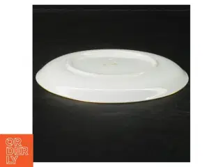 Dekorativ porcelænstallerken med fuglemotiv fra E. M. (str. Ø. 17 cm)