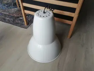 Værkstedslampe stor råhvid