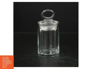 4 stk. Glas krukker med låg (str. 10 cm.)