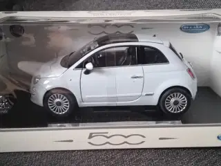 Modelbil Fiat 500 2007 1:18 Ny