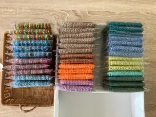 Strikkede karklude, 100% bomuld