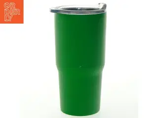 Grøn termokrus med låg (str. H. 17 cm)