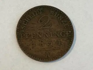 2 Pfenninge 1854 A