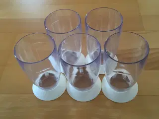 5 stk. Bodum glas (plast)