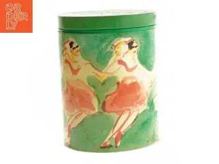 Dekorativ opbevaringsdåse fra Irma (str. Ø. 11,5 cm. længde. 15 cm)