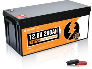 EcoWorthy ithiumbatterier med høj kapacitet