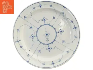 Stort musselmalet fad, Aluminia B & G (str. Ø 38 cm)