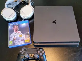 PlayStation 4 SLIM sæt(Perfekt stand).