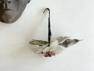 Bred grøn blomst