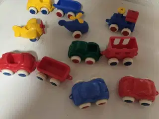 Kasse med retro køretøjer fra Flexi Toy