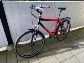 Schrøder citybike i rød og sort