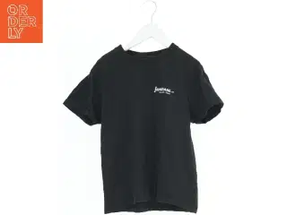 Sort T-shirt med tryk fra You (str. 140)