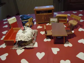Retro dukkehus møbler