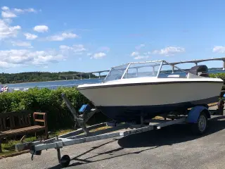 Speedbåd 4 taks 60hk Mariner, powertrim+ Brenderup