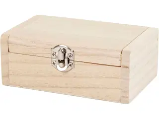 Smykkeæske, H: 4.5 cm, L: 11.5 cm, B: 7,5 cm, 1 stk.