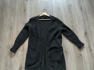 Mørkegrå lang Vila cardigan