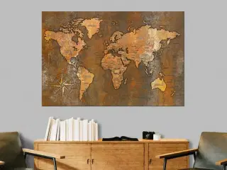 Billede på kork - Rusty World - 60 x 40 cm