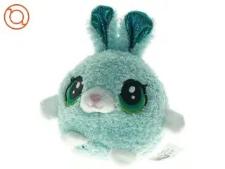 Blåt tøjdyr formet som kanin (str. 16 x 15 cm)