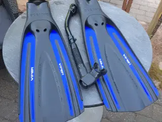 Svømmefødder m. snorkel