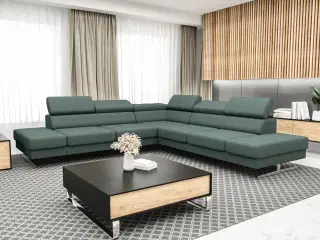 EMPIRE MAX HJØRNESOFA 300X300 Grønne nuancer