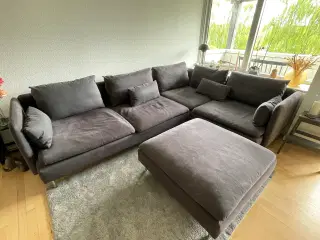 Sofa (Söderhamn) + puf