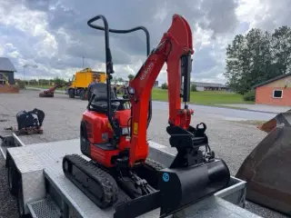 Kubota U10 - 1.120 kg. minigraver / 3 skovle