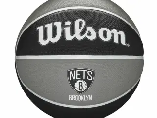 Basketball Wilson Nba Team Tribute Brooklyn Nets Sort Naturgummi Onesize 7